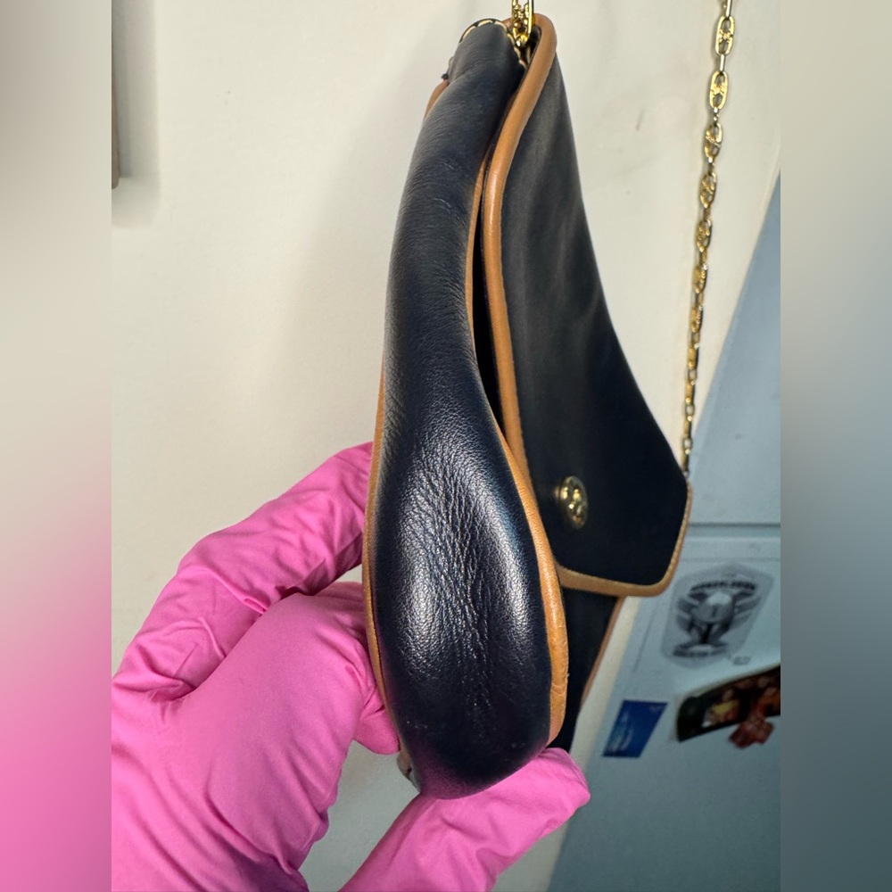 Vintage Celine Envelope clutch with logo chain. - Picture 6 of 16